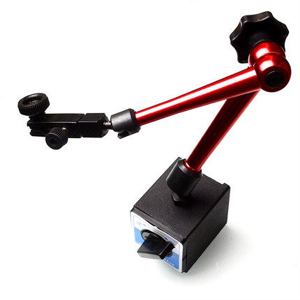 0-0.8mm High Precision Lever Dial Indicator Universal Magnetic Metal Base Holder 0.01Center Finder Gauge CNC Measurement Tool: white