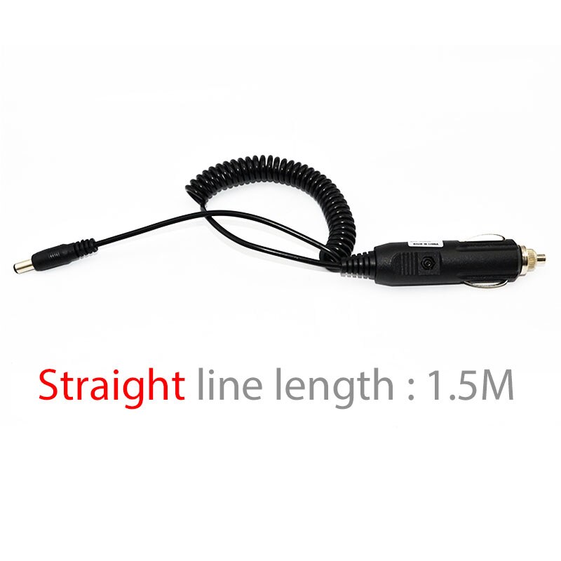 DC 12V Car Charger Charging Cable Spring Cord Line for Baofeng Two Way Radios Walkie Talkie UV-5R 5RE PLUS UV5A+