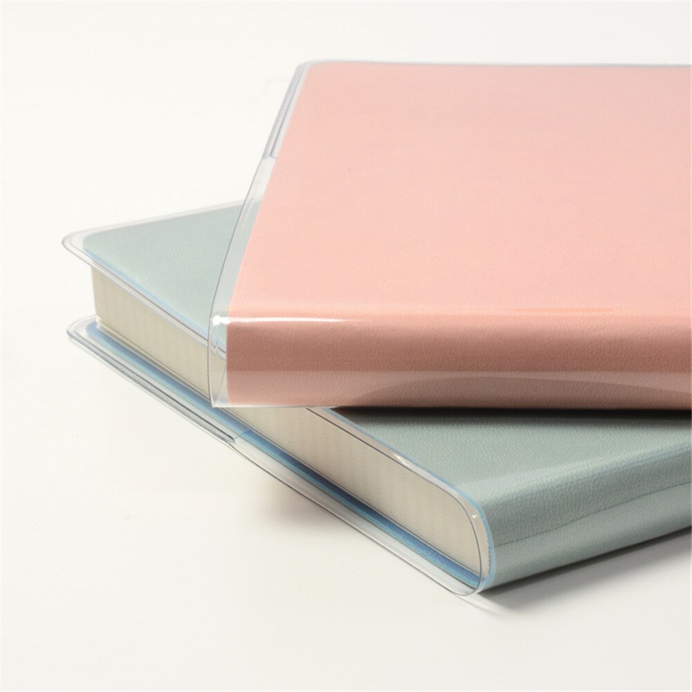 Pvc-fodral genomskinligt skyddsfodral filmfodral  a5/a6 anteckningsbok vattentät planerare bokdagbok studenter omslagsfilmer skydd