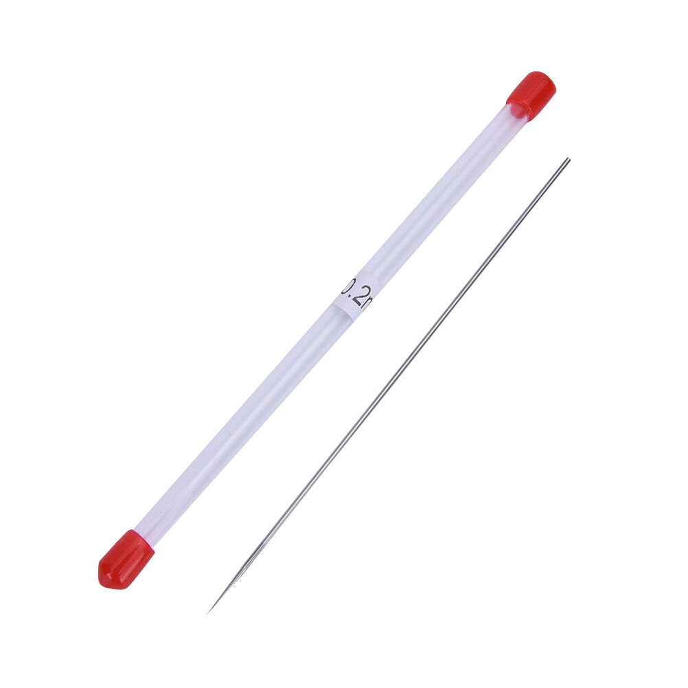 13cm 0.2/0.3/0.5mm airbrush maskin del nyttig maling airbrush kropp børstearbeid tilbehør deler spray nål munnstykke: 0 punkt 2 n