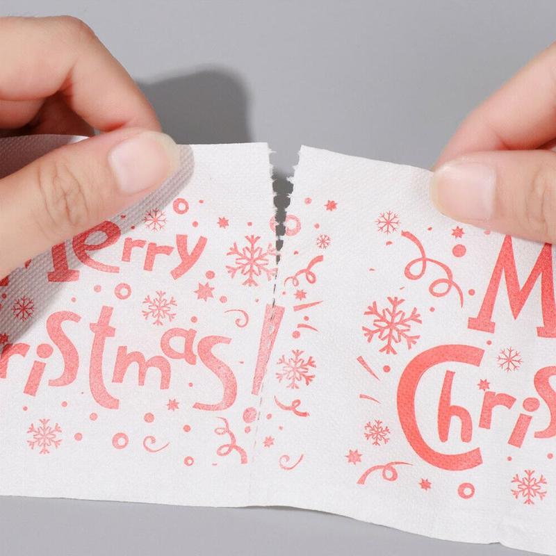 Home Tool Santa Claus Bath Toilet Roll Paper Supplies Print Decoration Christmas Cute High Christmas Fabric Christm S9H2