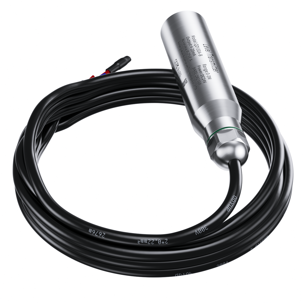 Water Level Sensor 5M 8M 10M Range 304 Stainless Steel Probe hydrostatic level sensor 4-20mA 0-10V RS485 Output