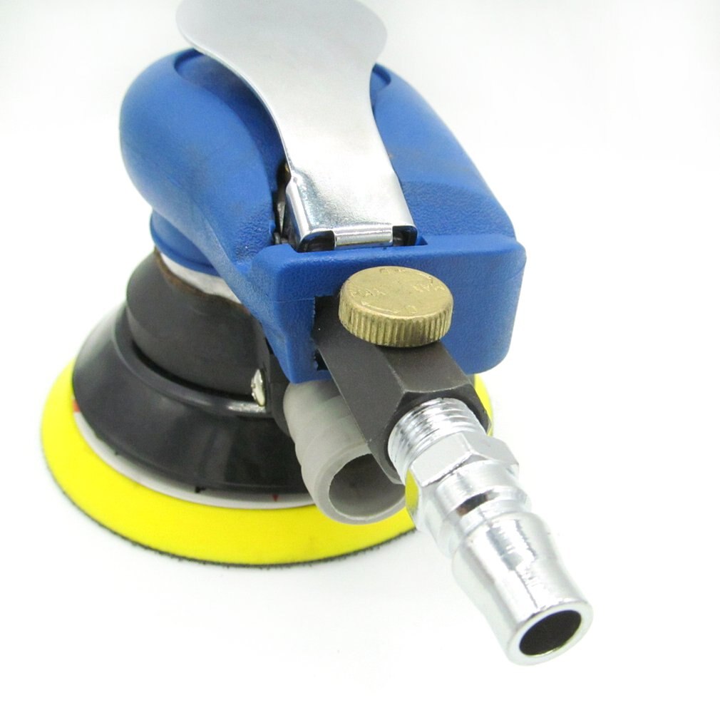 Portable Air Sander Grinding Machine hand-held Low noise Pneumatic Vacuum Polishing with 6 inch Sanding Pad