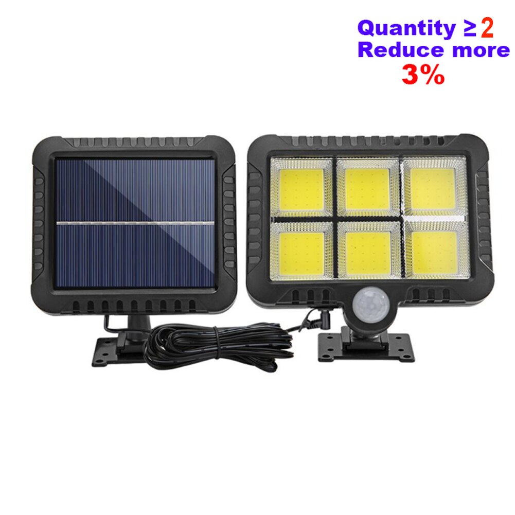 120LED COB Solar Light Outdoor Motion Sensor Wall Light Waterproof Garden Lamp Spotlights Emergency Pathway Street Security Lamp: 120COB no remote