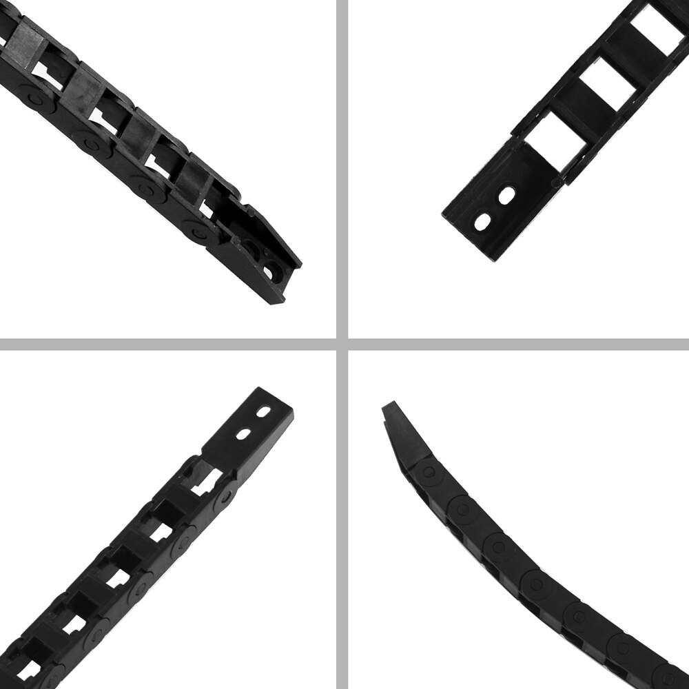 1 Meter Cable Drag Chain Wire Carrier with End Connectors Transmission Drag Chain For CNC Router Machine Tools 3D Printer Parts