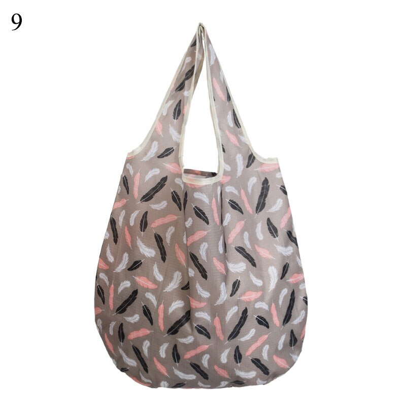 Opvouwbare tas nylon boodschappentas opvouwbare tas herbruikbare tas grote eco-tas boodschappentas milieuvriendelijke tas tote herbruikbare boodschappentas: 9