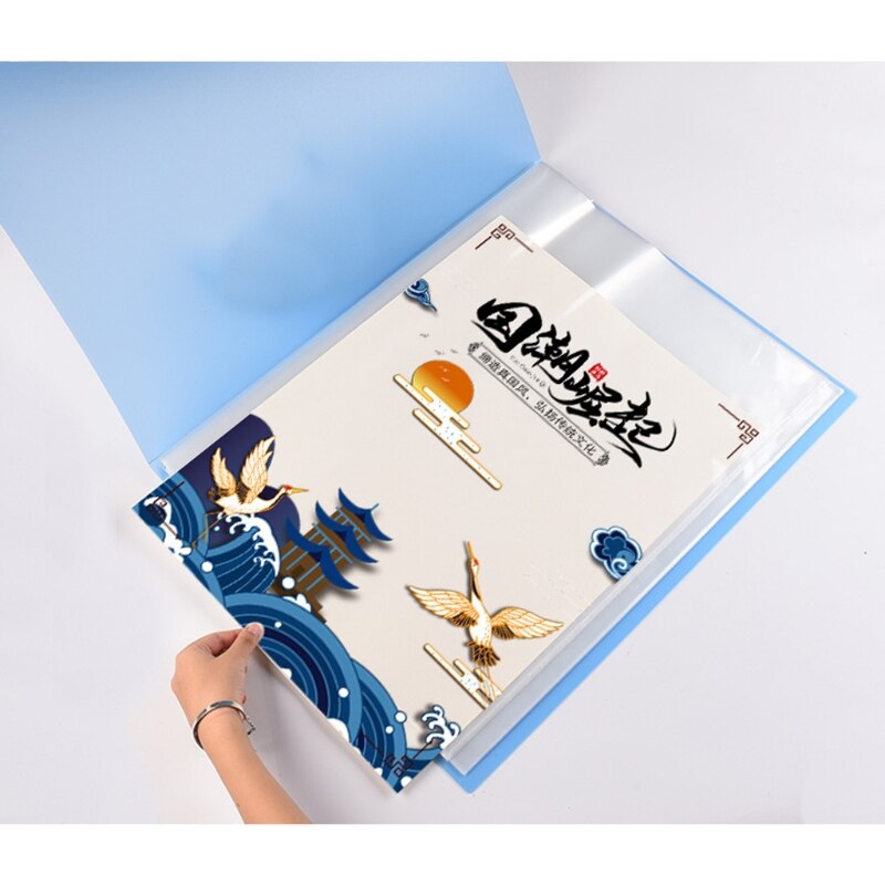 4k Drawing Paper Painting File Document Folder 20/30Pages Paper Holder Organizer 1XCB