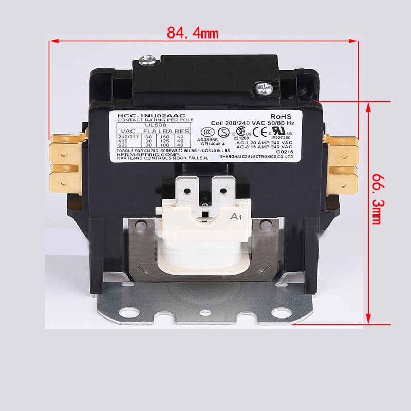 1 pcs 208V/220V 30A Single phase AC contactor for HVAC industry contactor for air conditioner magnetic contactor monophase