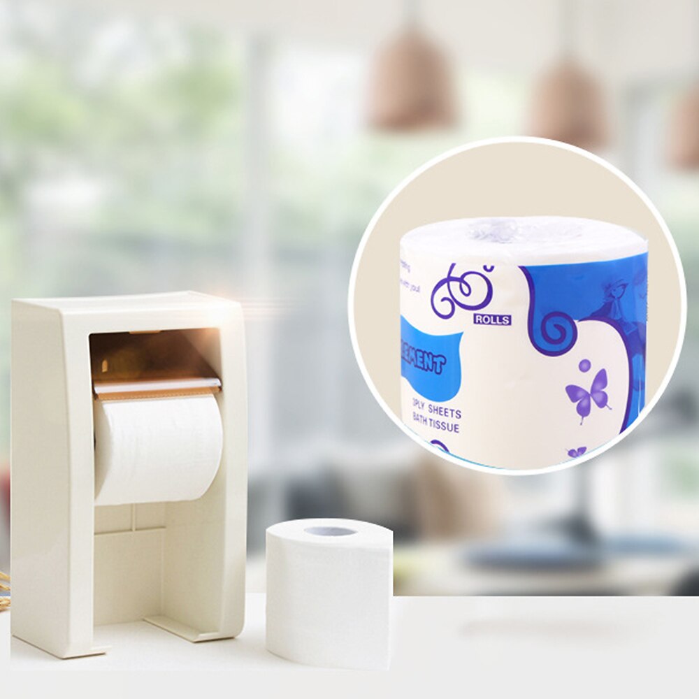 Rollos de papel higiénico a granel, pañuelos de baño, blanco, suave, 3 capas