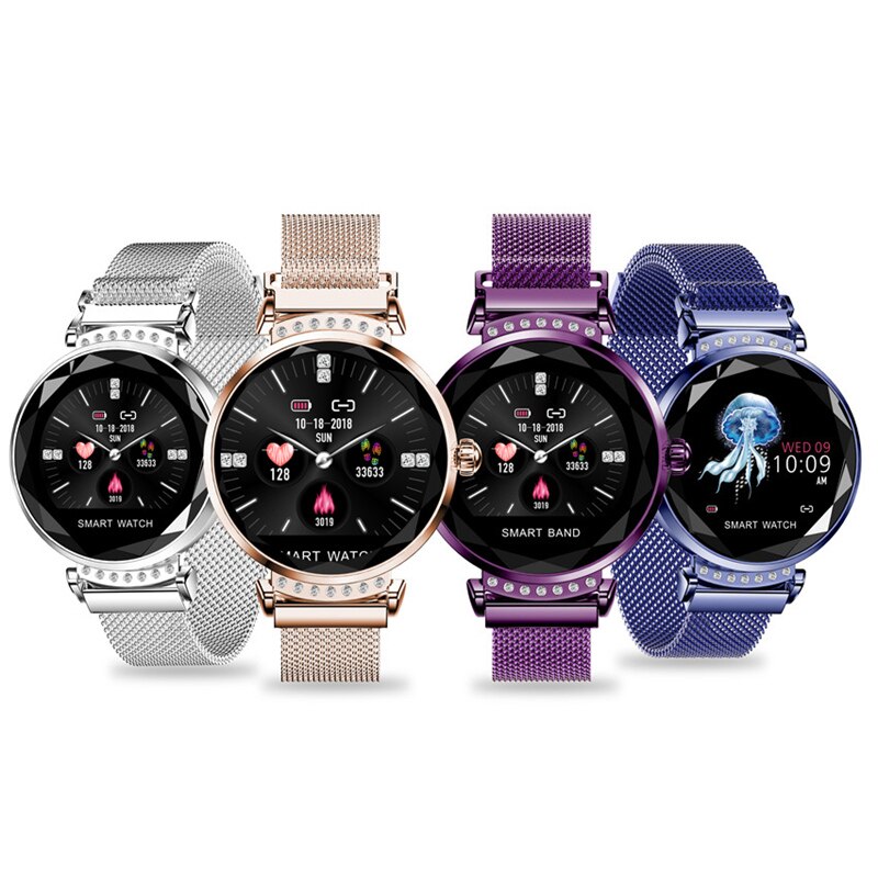 H2 Fitness Tracker Smart Bracelet Waterproof Women ladies Smartwatch Heart rate monitor watch For android and IOS