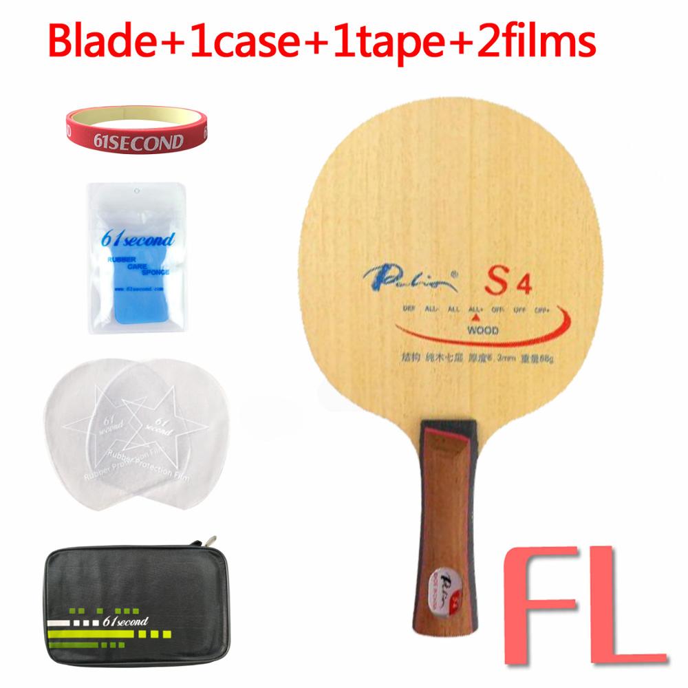 Palio S4 (S 4, S-4) table tennis / pingpong blade: FL with F 1 case