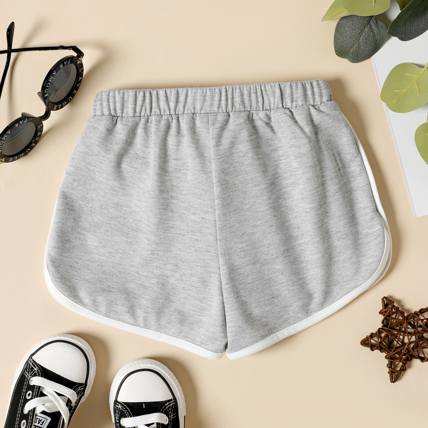 PatPat Bambin Garçon Casual Faux Cordon Décor Élastique Short Dauphin