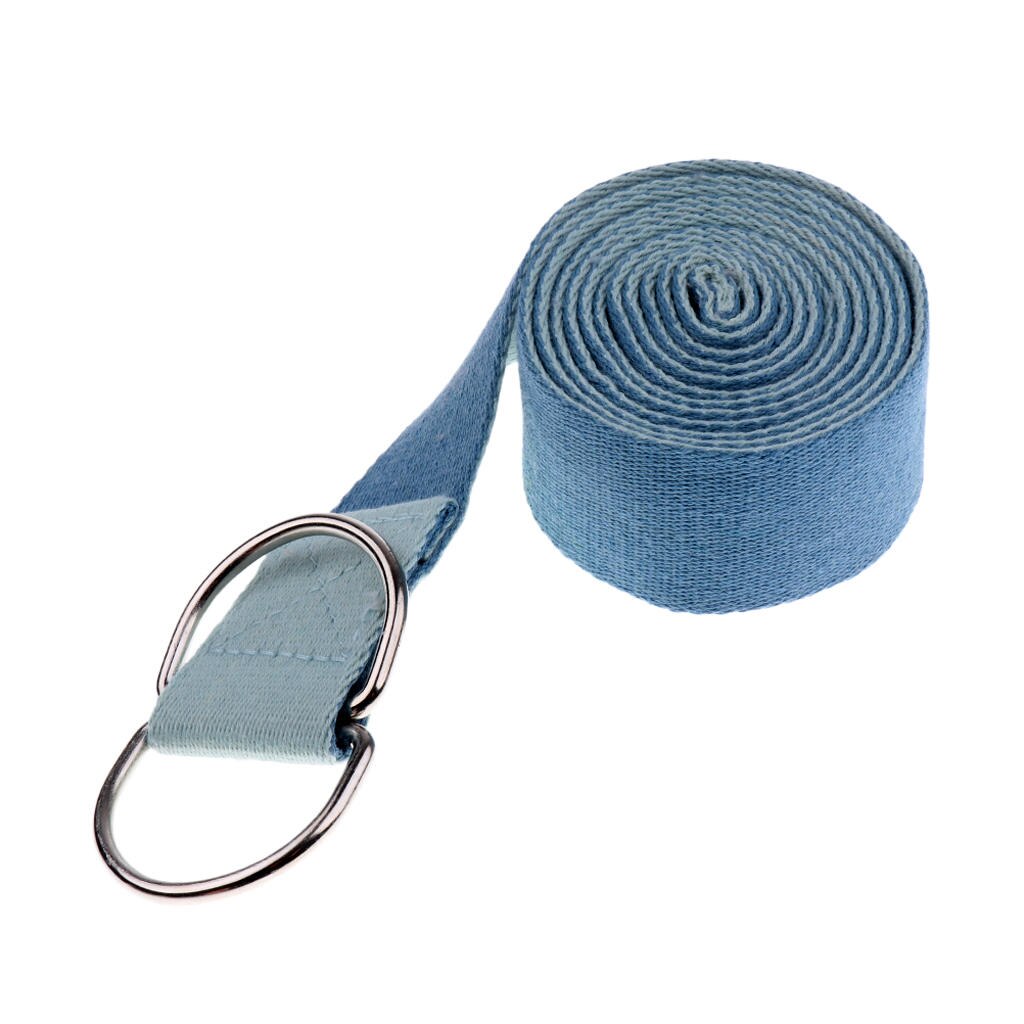 Workout Yoga Stretch Riem D-Ring Riem Taille Been Fitness Training Verstelbare: Blue