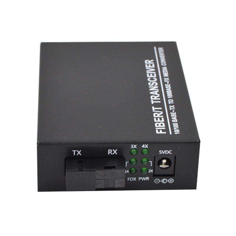 10/100M SingleMode Fiber Media Converter 1 Fiber port 4 RJ45 Ethernet Ports Fiber Optical Transceiver Fibre Optical Transceiver
