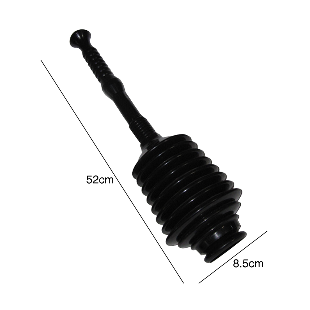 Clear Unblock High Pressure Bathroom Home Use Bellows Toilet Plunger Handy Reusable Drain Blockages Rubber Suction Powerful Grip
