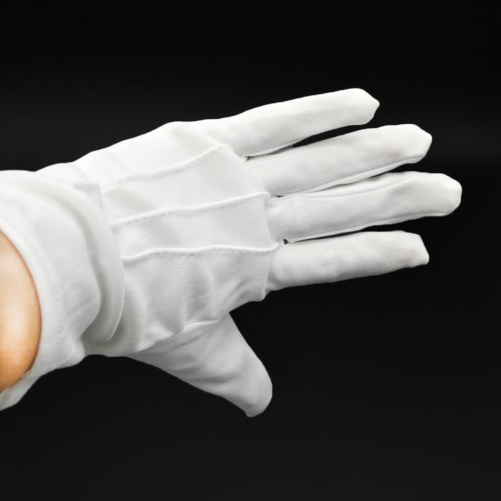 1 Pair Men White Formal Gloves Tuxedo Honor Guard Parade Santa Inspection
