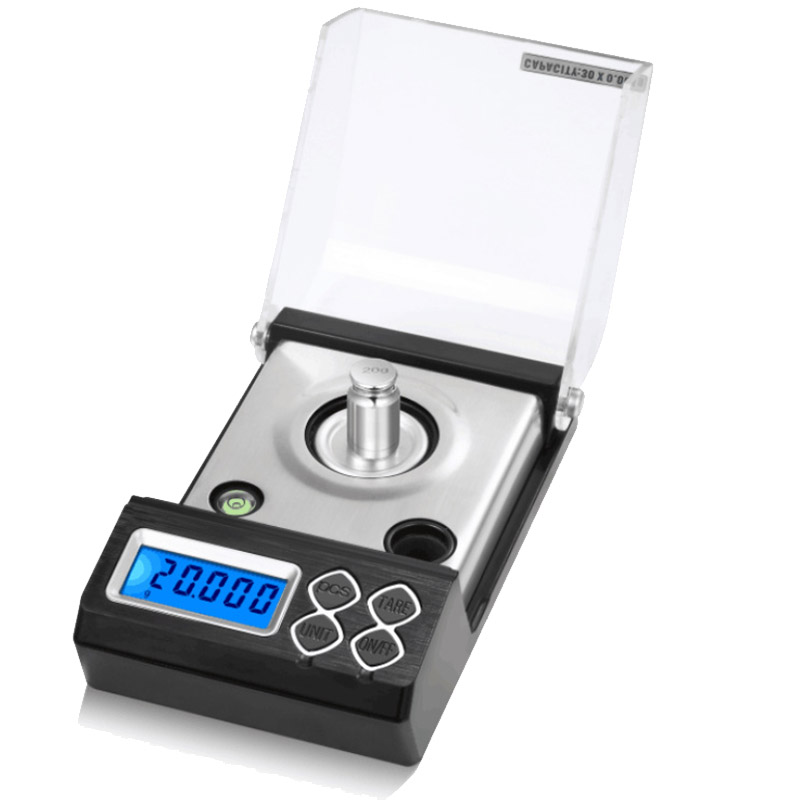 High Precision Digital Milligram Pocket Scale 30G/0.001G Lab Analytical Balances Scale High Sensitivity Weighing Pans