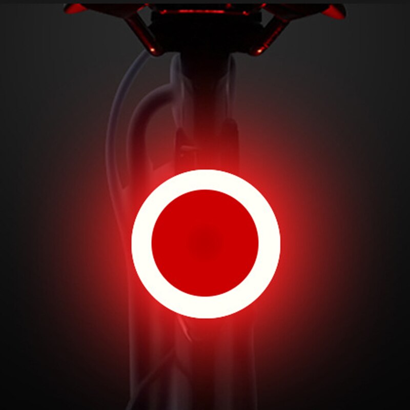 Cykel baglys multi belysningstilstande usb opladning led cykel lys vandtæt flash bageste baglys til vej mtb cykel sadelpind: -en