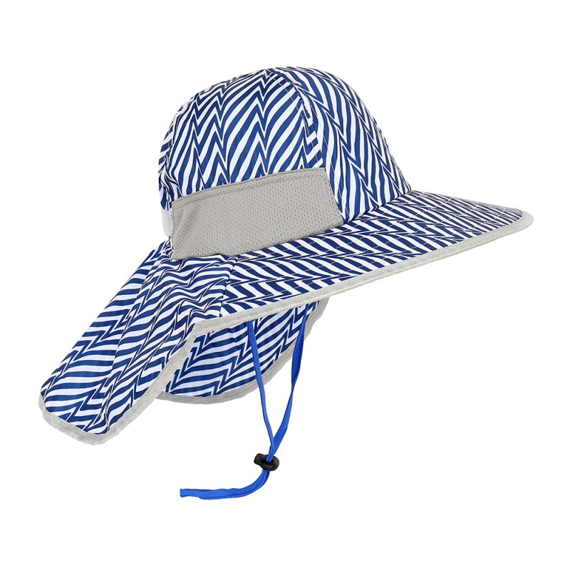 Kids UPF 50+ Bucket Sun Hat UV Sun Protection Hats Children Summer Play Hat with Neck Flap: A7
