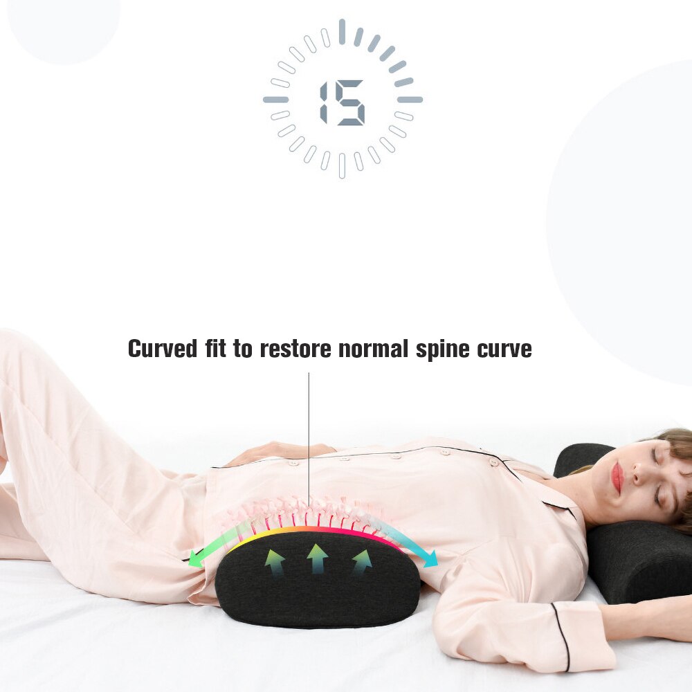 Almohadas ortopédicas de espuma viscoelástica para mujeres embarazadas, cojín de soporte para la cintura y la espalda, almohada de presión de rebote lento