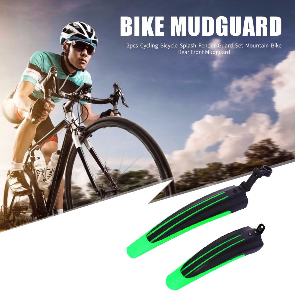 Juego de guardabarros delantero y trasero para bicicleta de montaña, accesorios para ciclismo de 20/22/24/26 pulgadas, 2 piezas