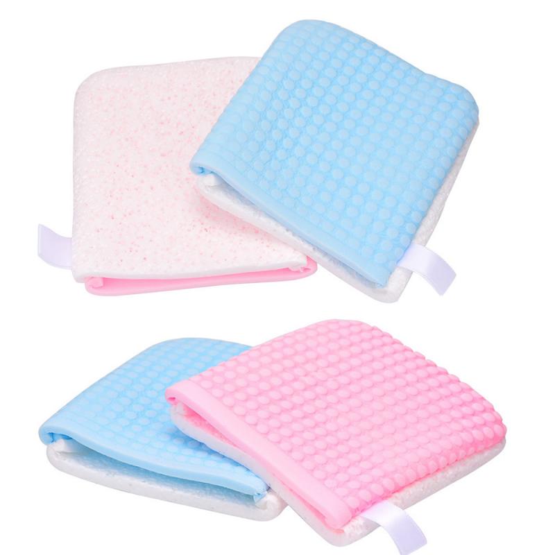 1PC Reusable Face Cleansing Puff Washing Face Antibacterial Gloves Facial Cleaning Pads Face Makeup Remover Tools For Travel