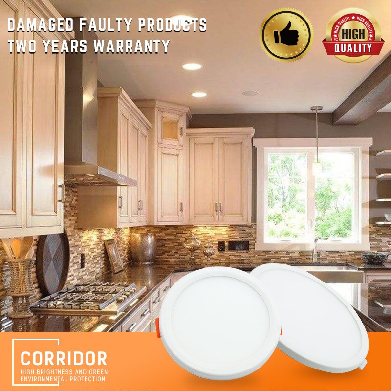 Ultra Thin Led Panel Light 6W/8W/15W/20W AC90-265V Led Panel Lamp PIR Ceiling Lamp Acrylic Warm/Cold White Intelligent Driver