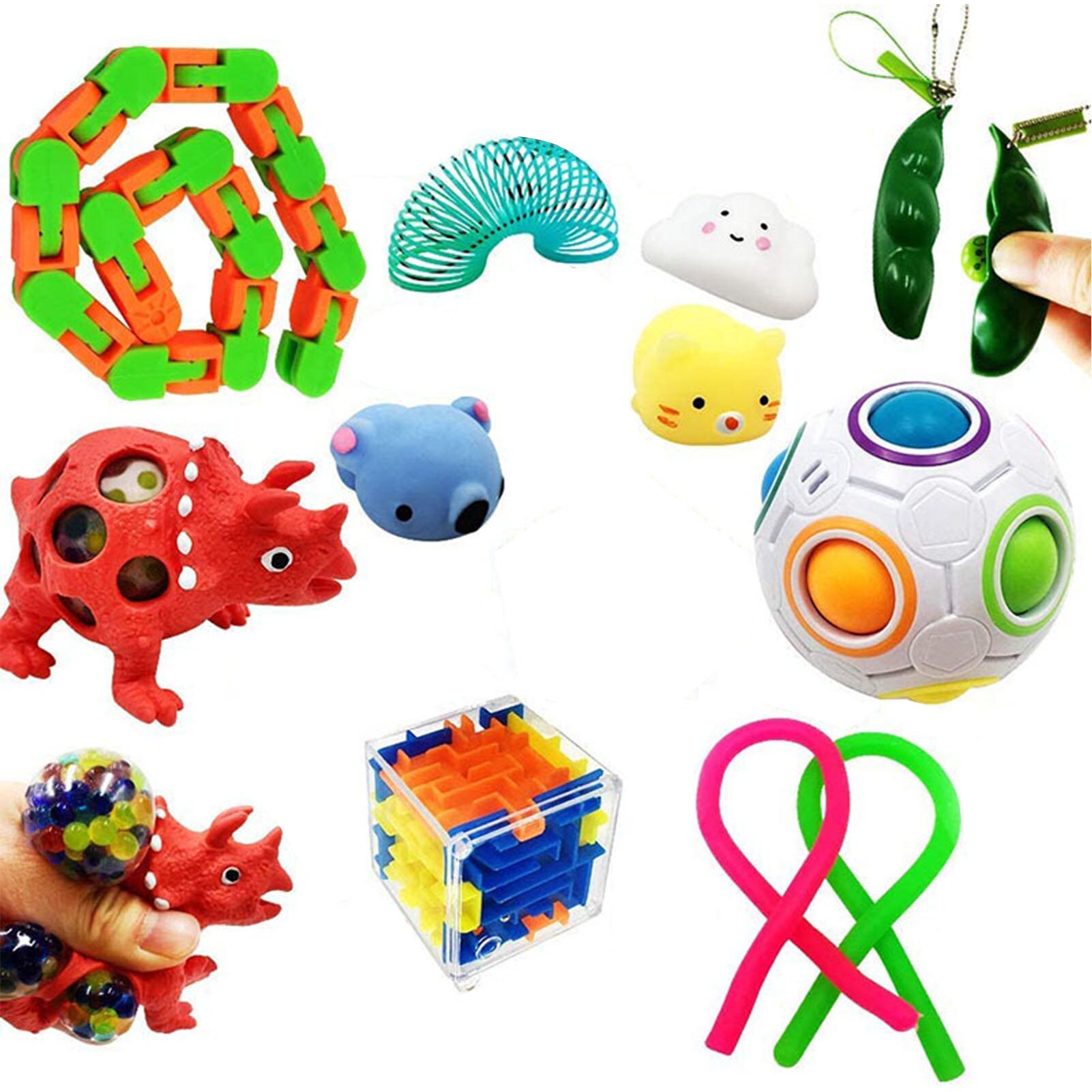 22 pacote de brinquedo sensorial fidget conjunto de alívio do estresse brinquedos para crianças adultos brinquedo sensorial fidget conjunto de brinquedo sensorial aliviar o estresse: 06