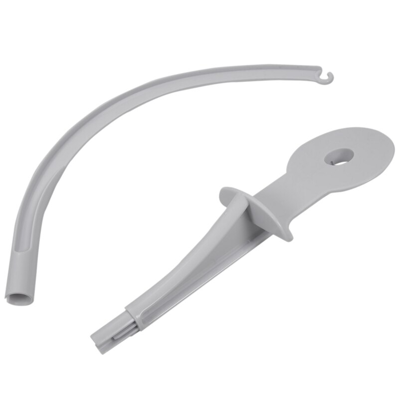 Bianco Culla mobile letto Campana giocattolo titolare Staffa Del Braccio + vento-su musica scatola