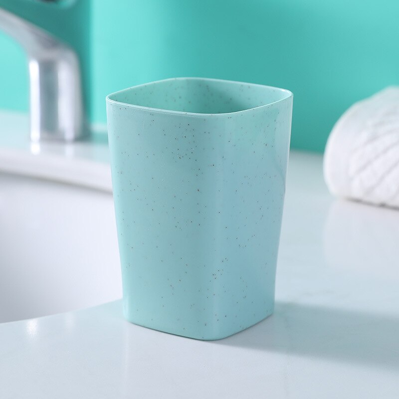 simple ménage en plastique brosse à dents tasse couple lavage tasse bain de bouche tasse brosse à dents tasse: green