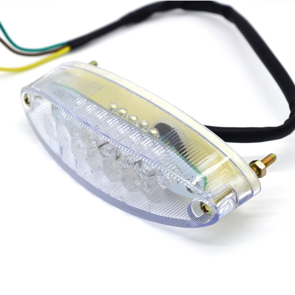 Universal motocicleta LED luz trasera freno lámpara indicadora motocicleta lámpara trasera accesorios decorativos