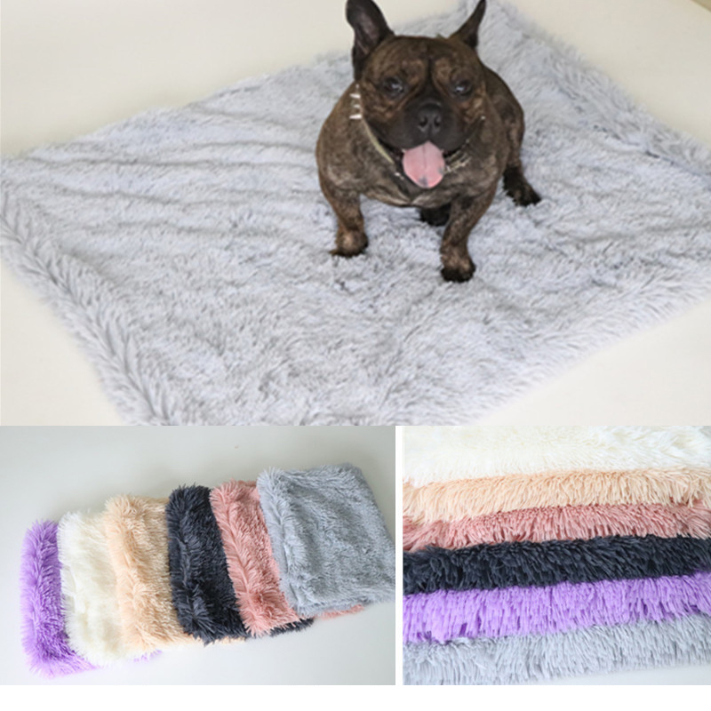 Pluizige Lange Pluche Hond Deken Mat Winter Hond Bed Mat Pet Kussen Soft Warm Puppy Kat Slapen Deken voor kleine Grote Honden