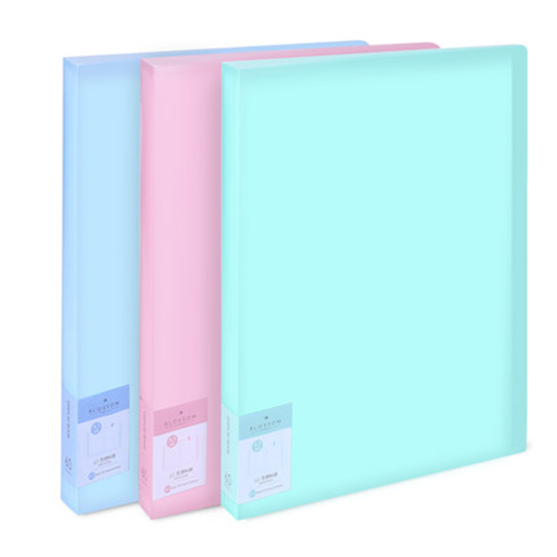 Deli  a3 datadokumentpresentationsmapp 297*420mm 60/40 sidor transparent mapp vertikalt infoga dokumenthäfte