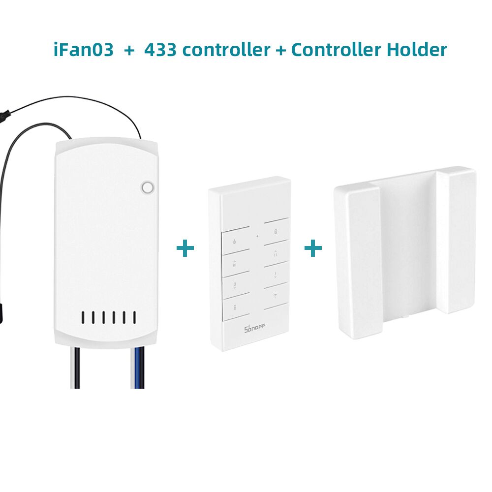 Sonoff ifan 03 rm433 slimme schakelaar ontvanger zender wifi afstandsbediening plafondventilator lichtsnelheidsregelaar dimmer google home: Ifan 03 rm433- zaak