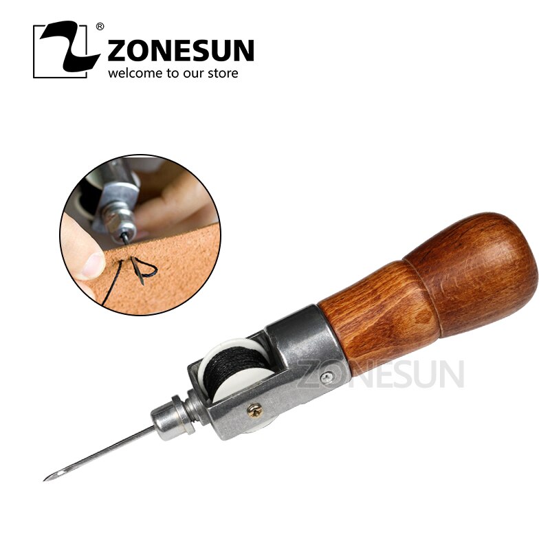 Handmade Leather Hand-stitching Machine DIY Hand-stitched Cow Skin Leather Cowhide Leather Tool Diamond Cut Leather Stitching