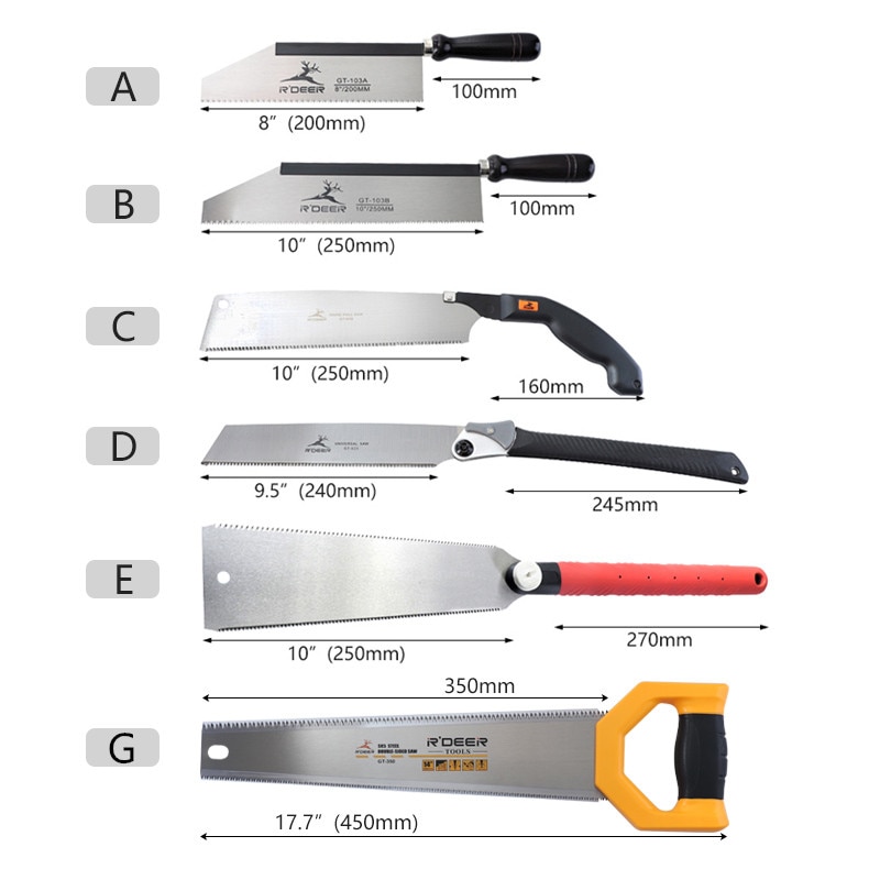 JORGENSEN Japanse Trekzaag, 10 Inch Handzaag Met Dubbele Rand Sk5 Flexibele Vervangbare Bladzaag 7 12 18 Tpi Verzonken Zaag Voor Hardhout En Naaldhout 1112058233