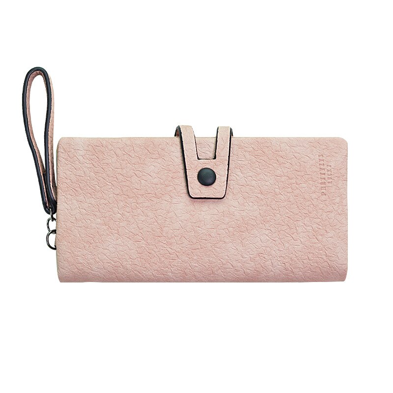 Mass Ms. Long Wallet Multifunctional Students Simple Purse Wallet women wallets: dark pink