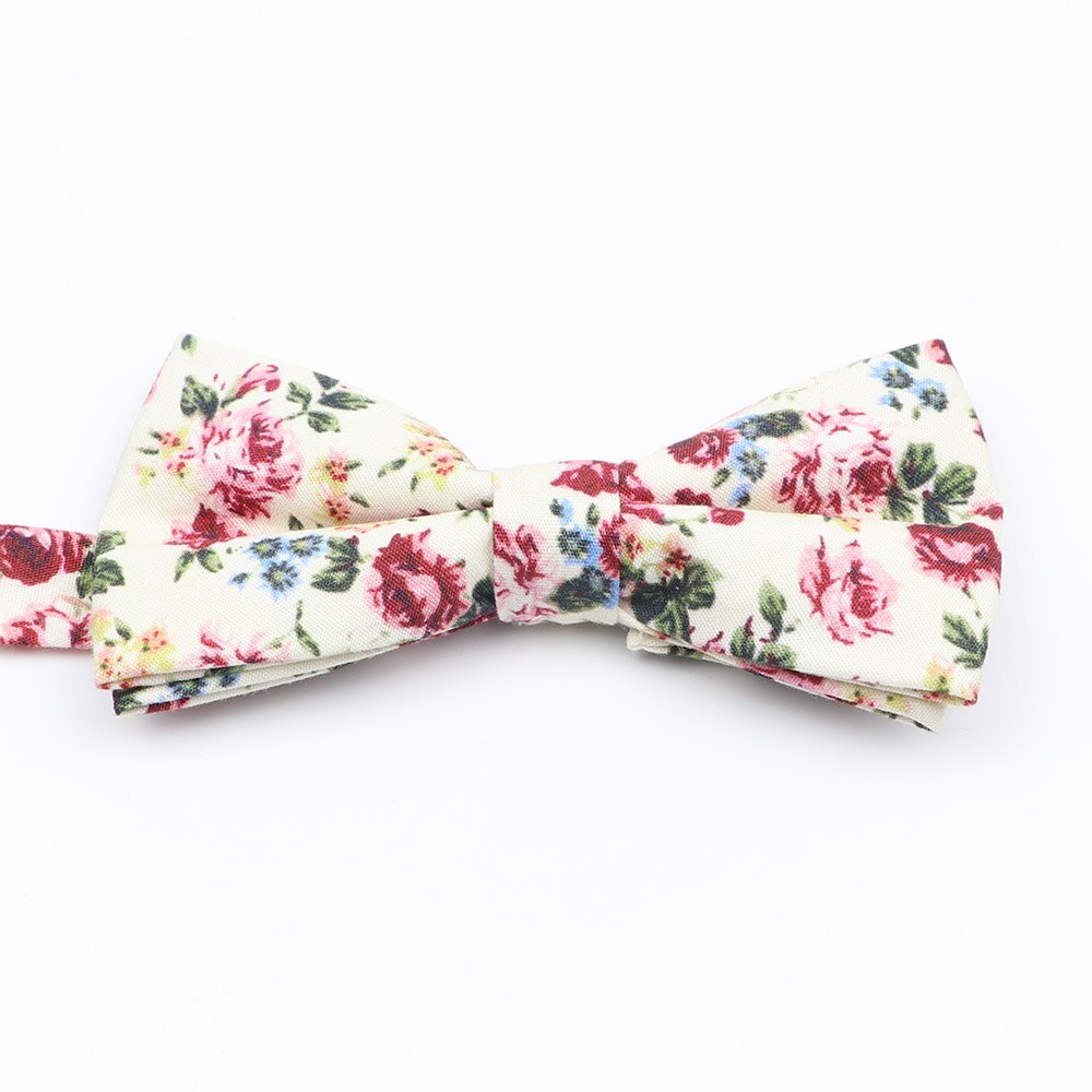 Nuevos pajaritas florales coloridas, corbatas de pajarita con estampado de algodón a la para niños, trajes de de boda para niños, corbatas de mariposa