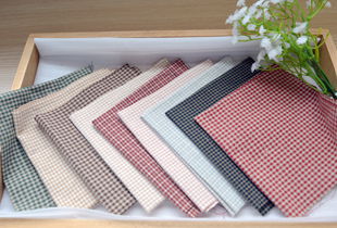 DIY Japan Little Cloth group Yarn-dyed fabric,for sewing Handmade Patchwork Quilting ,Grid stripe dot Random 20 Style/lot 25*24