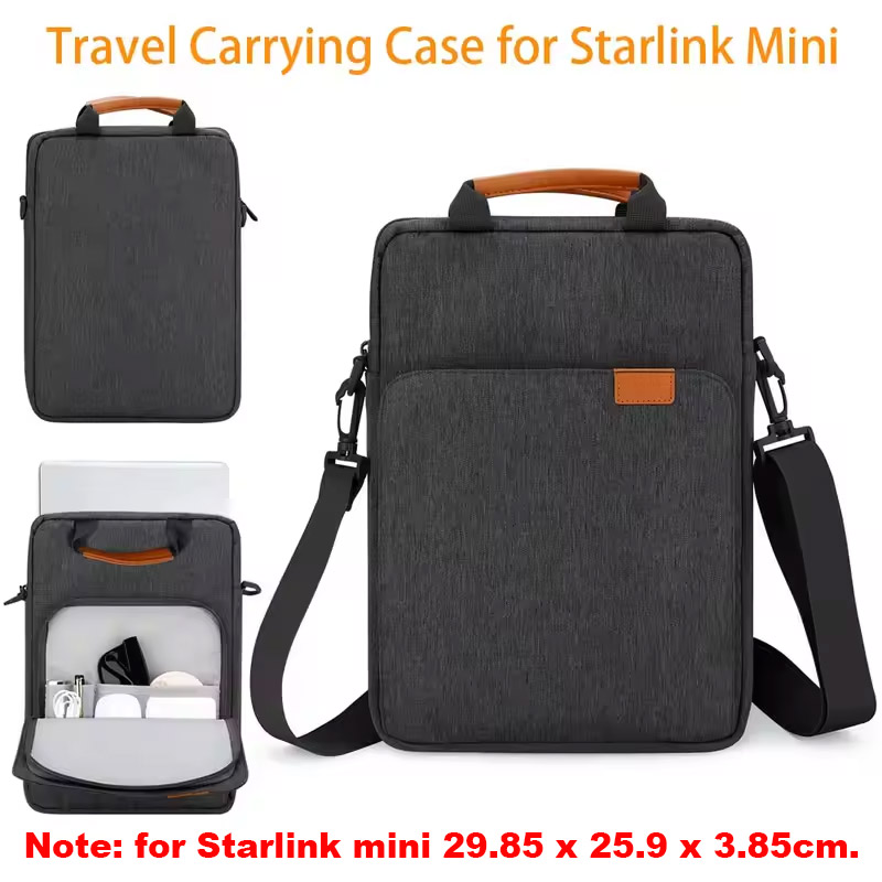 Bolsa de armazenamento para starlink mini, estojo de viagem impermeável, bolsa de ombro, bolsa transversal para acessórios starlink mini.