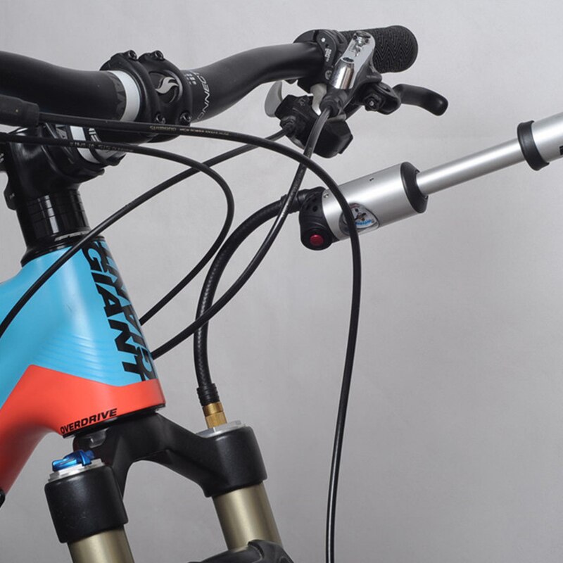 Beto draagbare fietspomp schokdemper vorkbuispomp schrader presta ventiel mtb pomp met manometer slangpomp