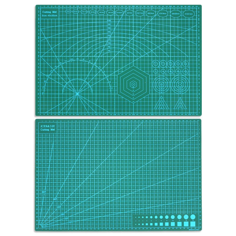 A3 Cutting Board Grid Line Cutting Board Craft Card Multicolor Double-sided Desktop Manual Cutting Pad 45* 30cm
