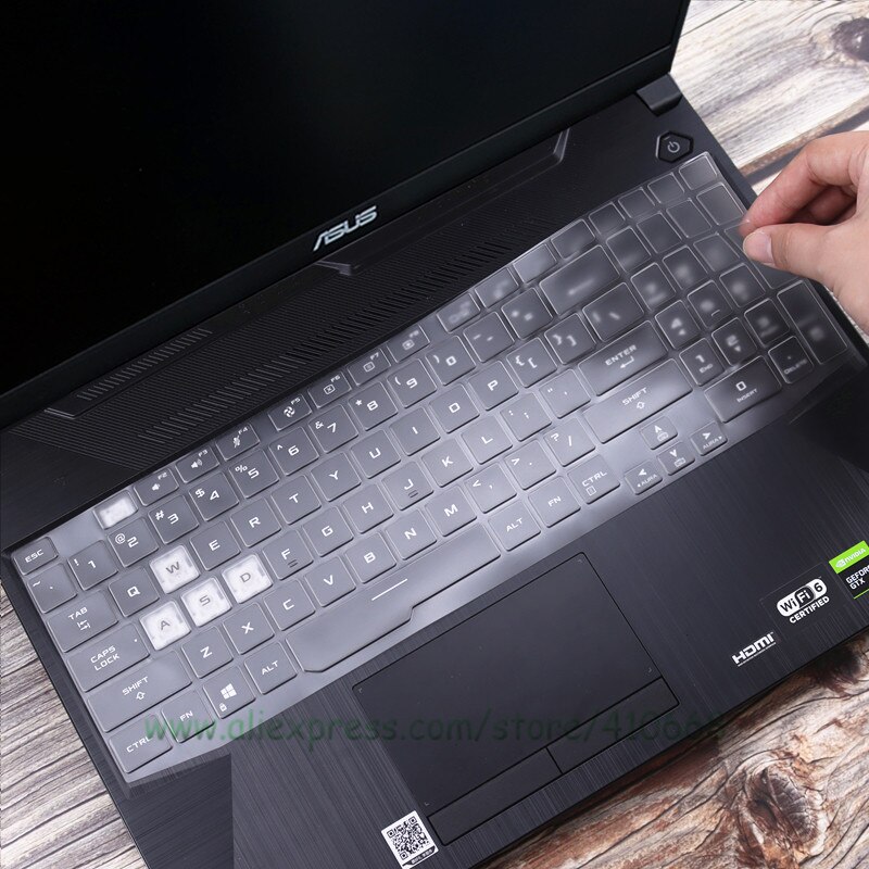 Housse de clavier en TPU transparent, pour pc portable ASUS TUF Gaming F15 FX506 FX506LI FX506LH FX506IV / Asus TUF F17 FA706 FX706LI FX706