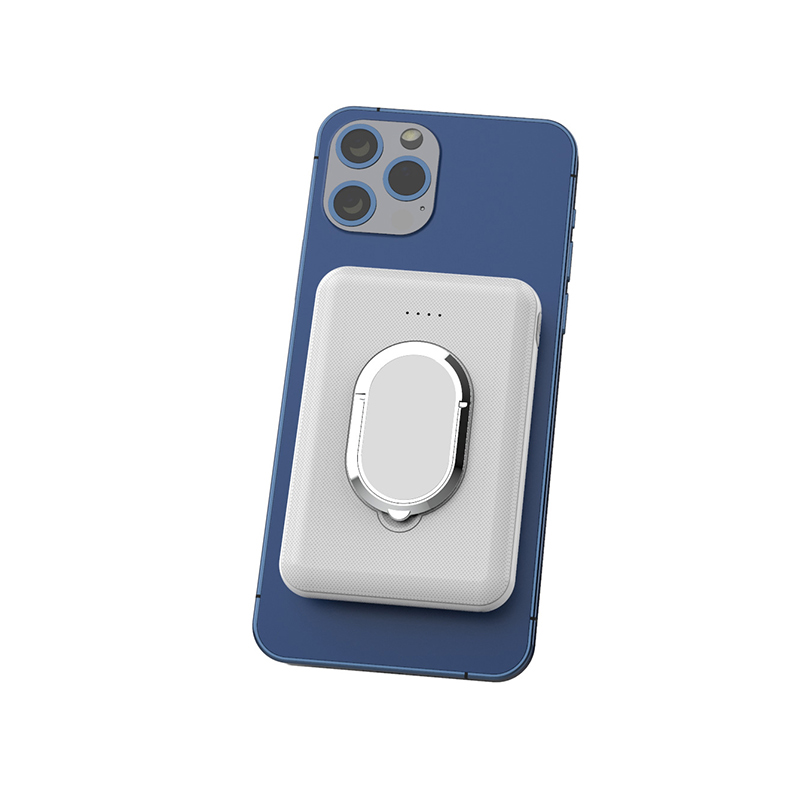Magnetische kabellose powerbank 1:1 5000 , tragbarer externer akku für mobiltelefone, kompatibel mit iphone 13, 12 , 13 pro , 12 pro max, mini-powerbank: 5000 mah weiß