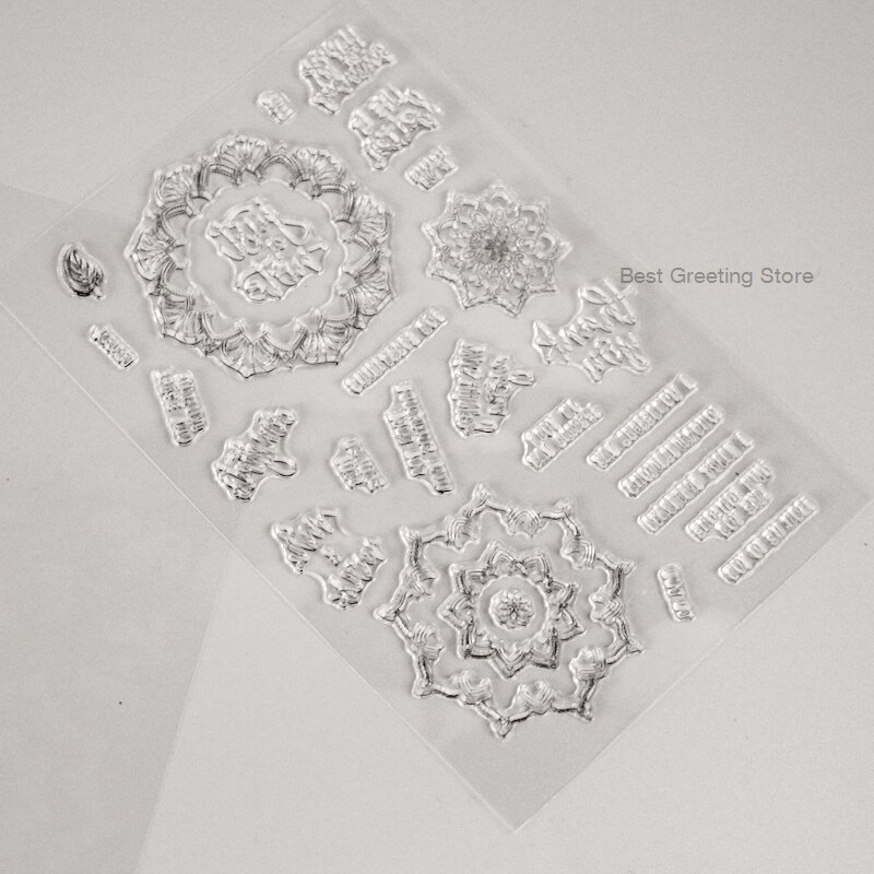 clear card making stamps birthday greetings mandala stamps