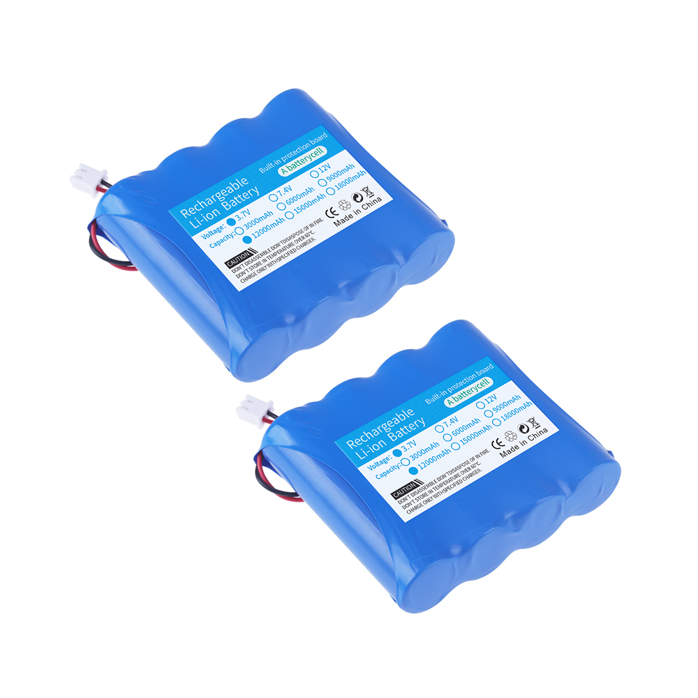 1S4P 3.7V 18650 12000mah Rechargeable Lithium Battery Pack Fishing LED Light Bluetooth Speaker 4.2V Emergency DIY Batteries: WHITE