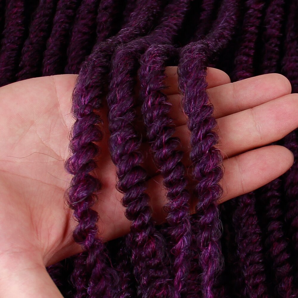 Pre Doorgelust Braid Gehaakte Vlechten Synthetische Haak Haarverlenging 16Inch Pre-Twisted Passie Twist Haar