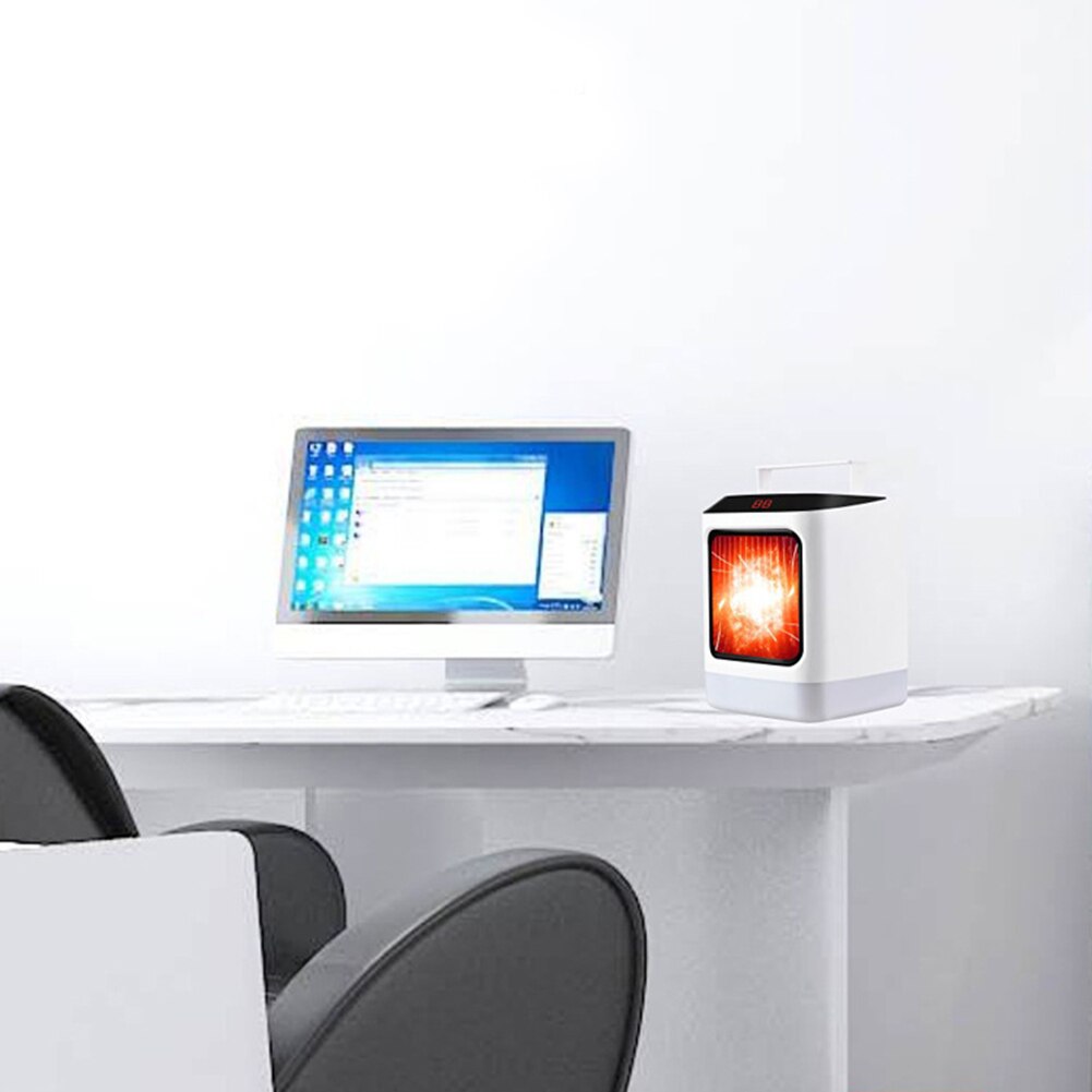 Multifunctionele kleine huishoudelijke desktop afstandsbediening kachel draagbare verwarming snelkoppeling elektrische kachel