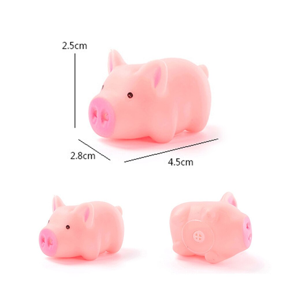 5 Stks/set Mini Leuke Gesimuleerde Pig Stress Verlichten Squeezer Sound Kinderen Volwassen Speelgoed