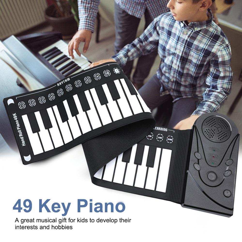 Flexibele oprolbare piano elektronisch orgel met luidspreker 49- toetsen muziek voorlopige editie elektronisch keyboard piano